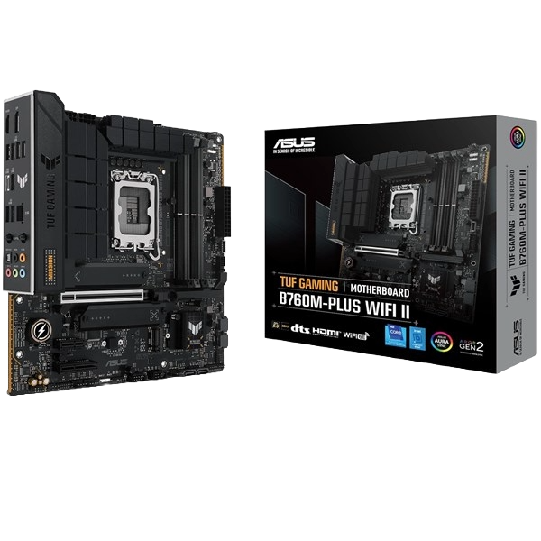 ASUS TUF Gaming B760M-PLUS WiFi II mATX Motherboard for Intel LGA1700 CPUs